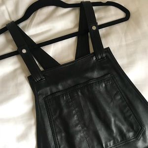 Zadig and Voltaire leather overall dress